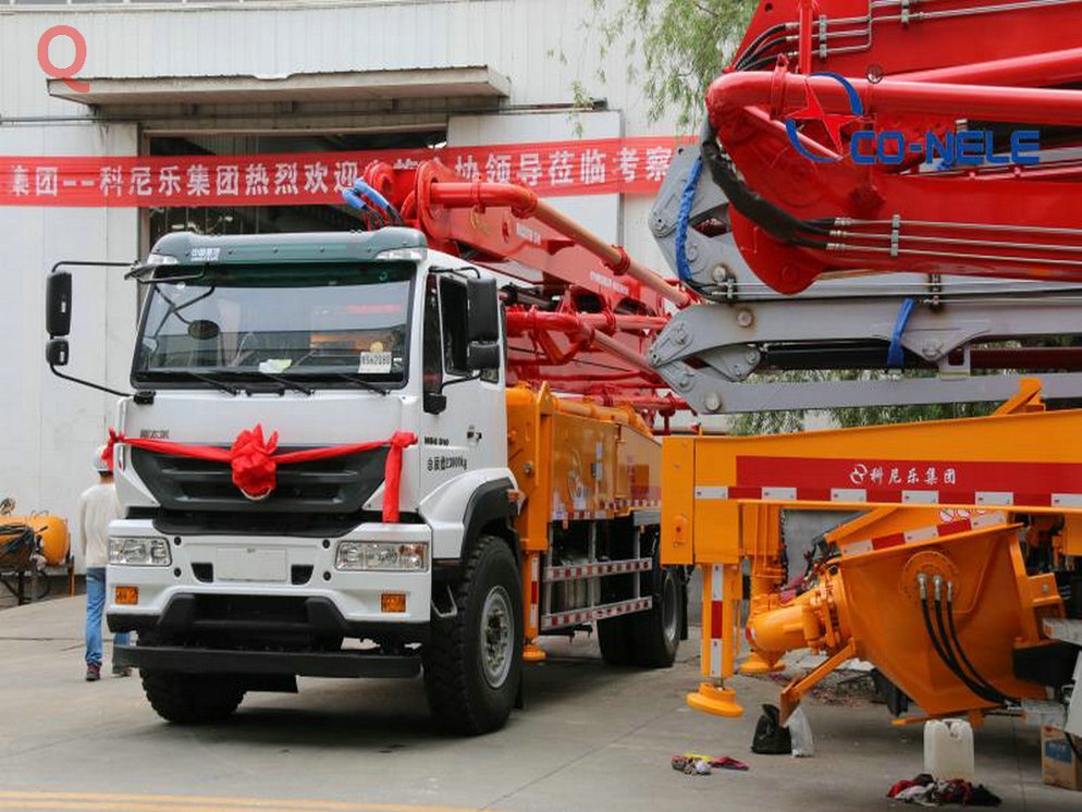 天泵，预防小型泵车侧翻，小型混凝土泵车