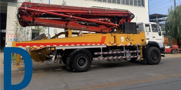 拆出料管法水洗混凝土泵车管道